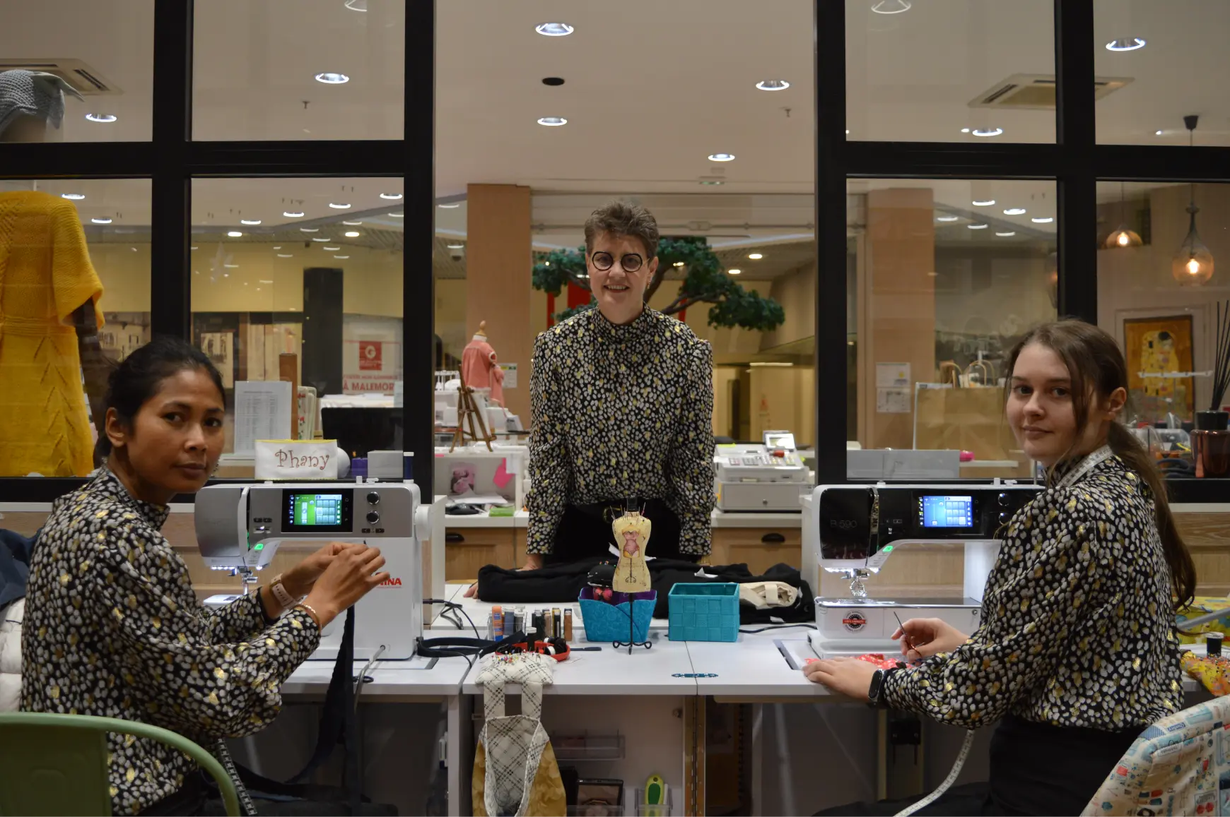équipe boutique mercerie Au Petit Fil