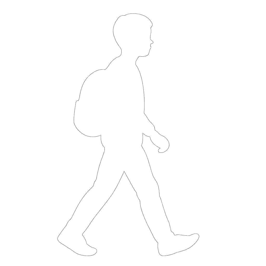 Student walking to school with phone policy