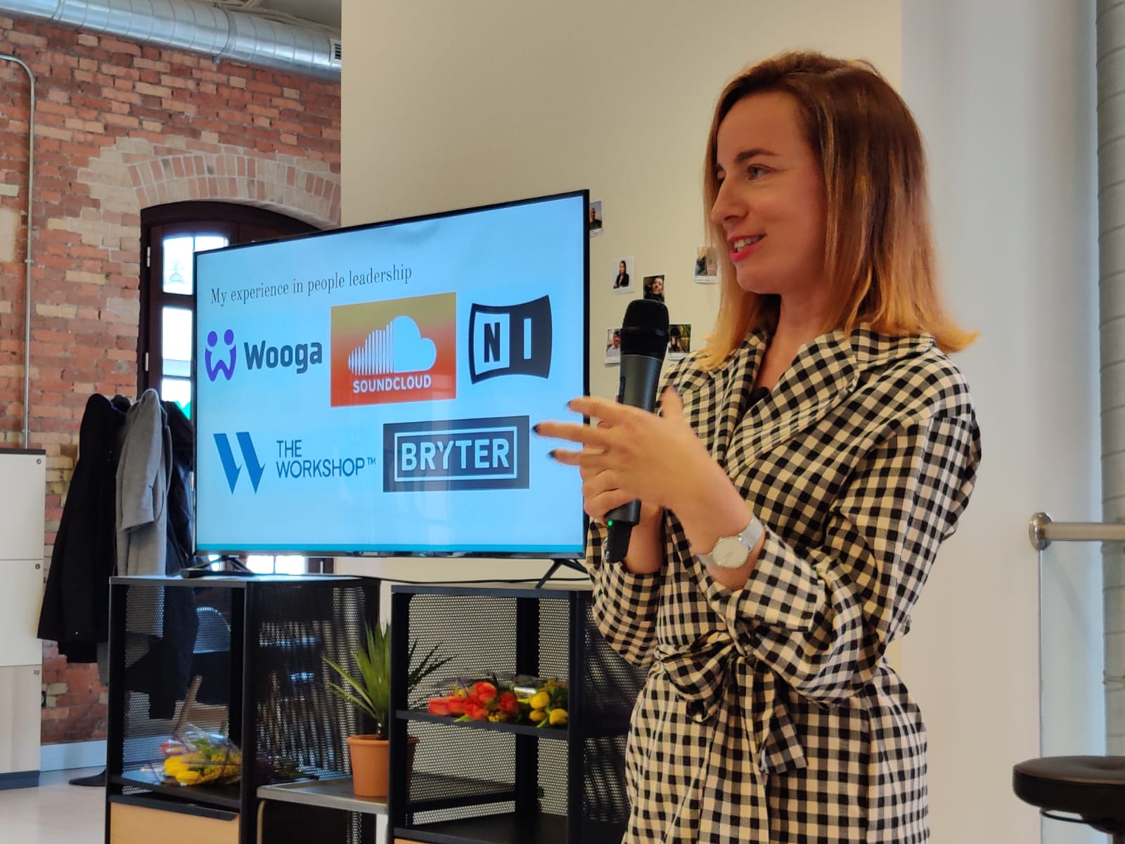 Katy Peichert presenting