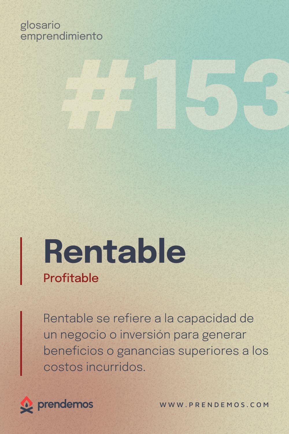 Qué es Rentable