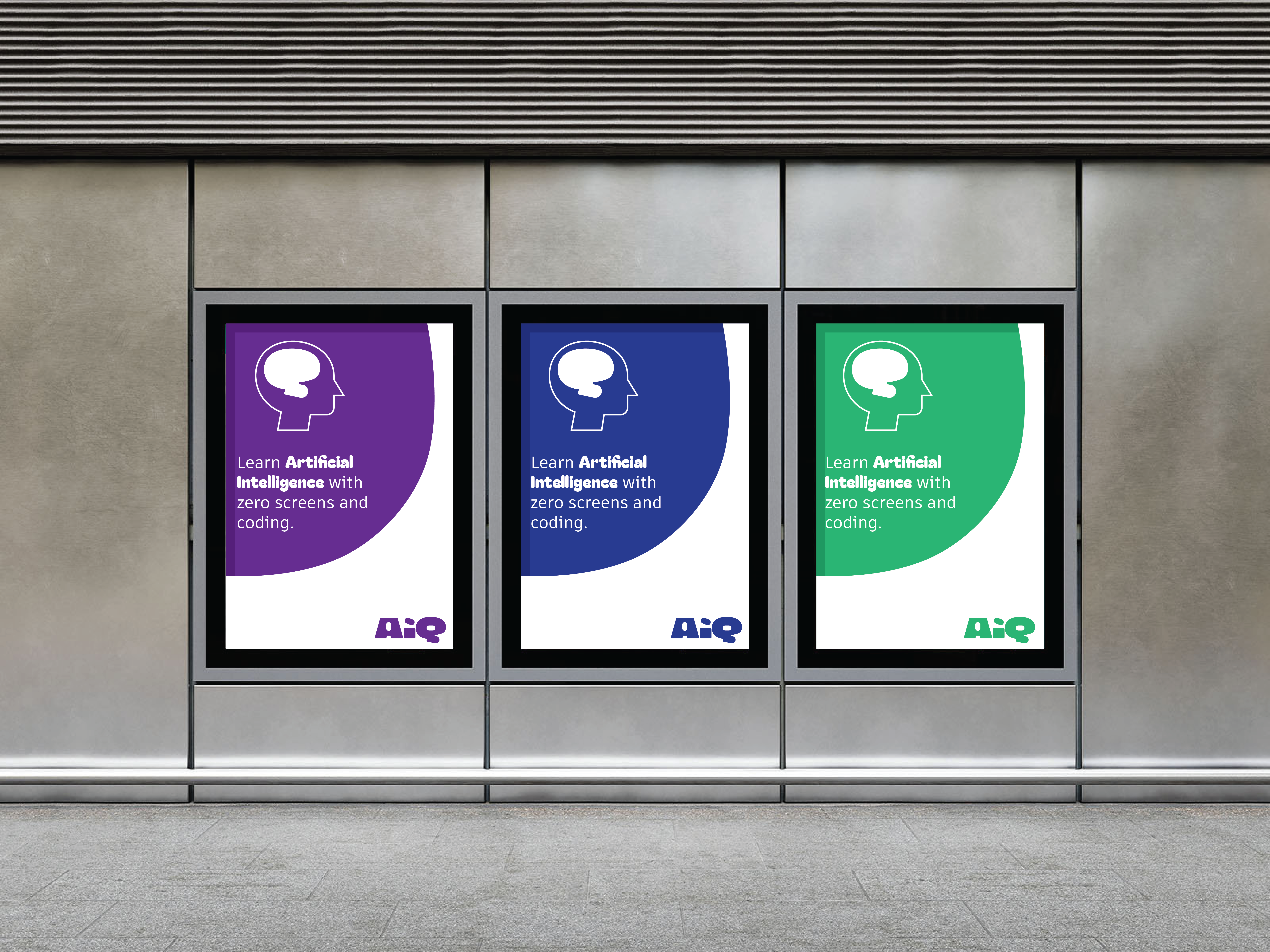 Poster mockup and render