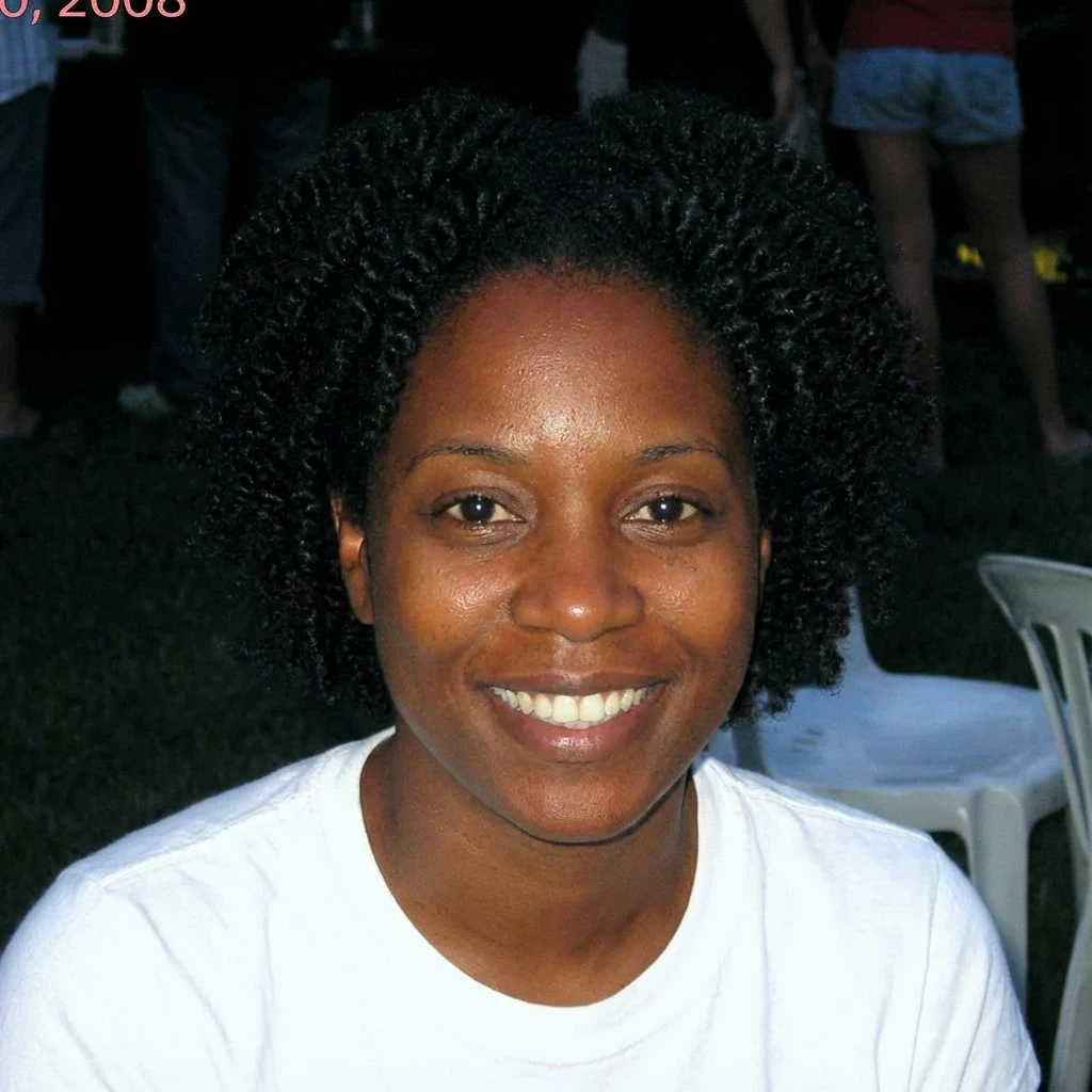 Smiling student at an outdoor event