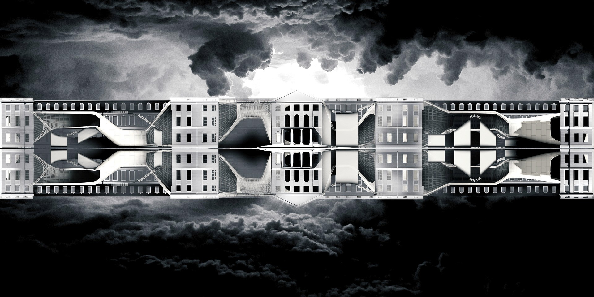 Inhomogenous - architecture projection mapping