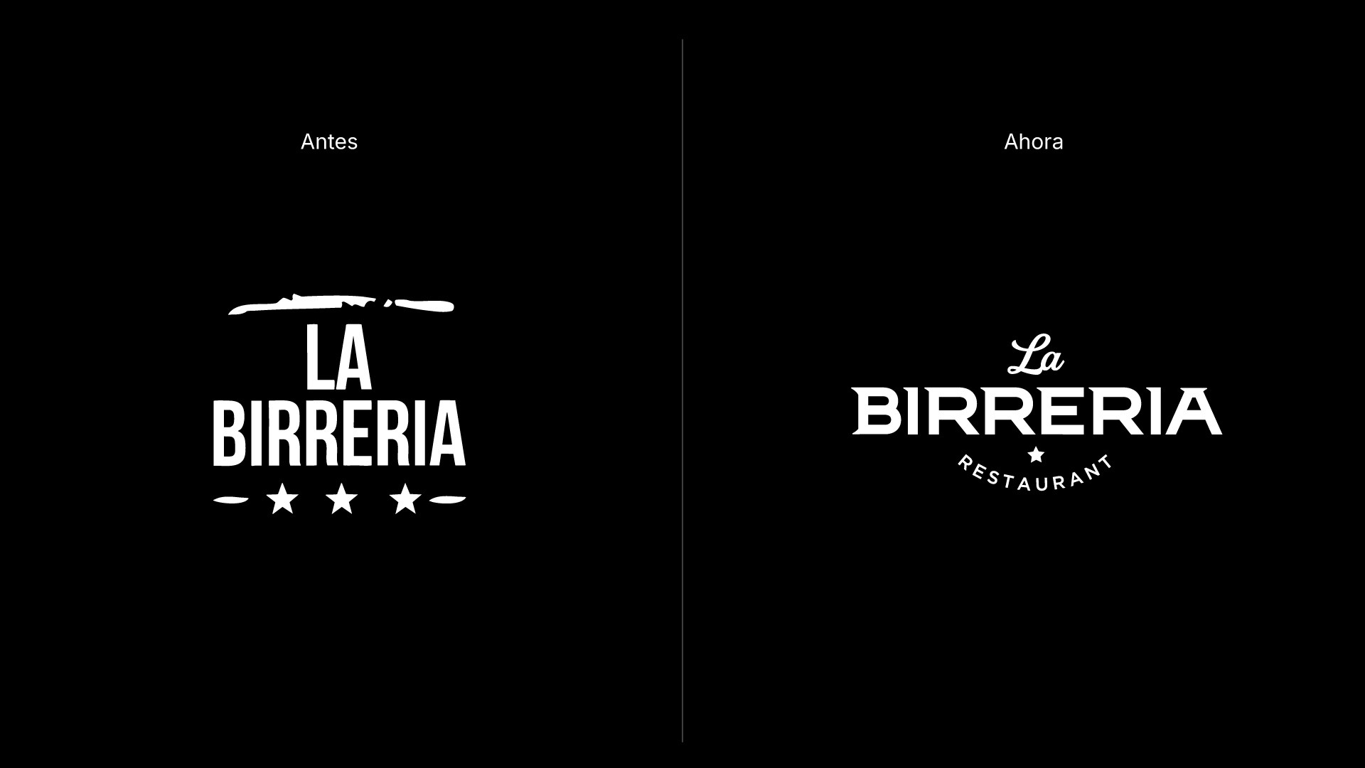Diseño de logotipo moderno y con carácter para La Birrería – estudio de branding gastronómico.