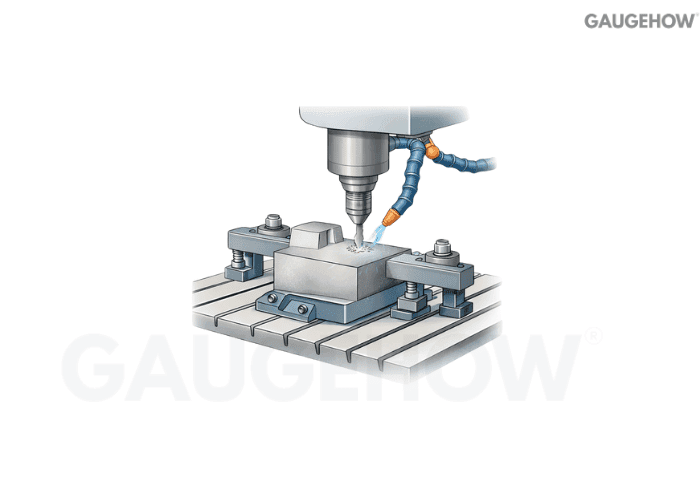 CNC milling machine setup