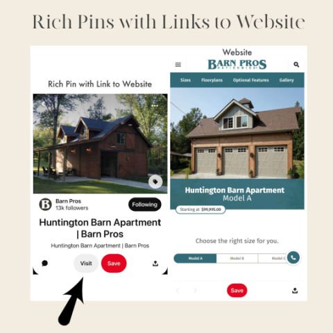  Pinterest Rich Link to Website 