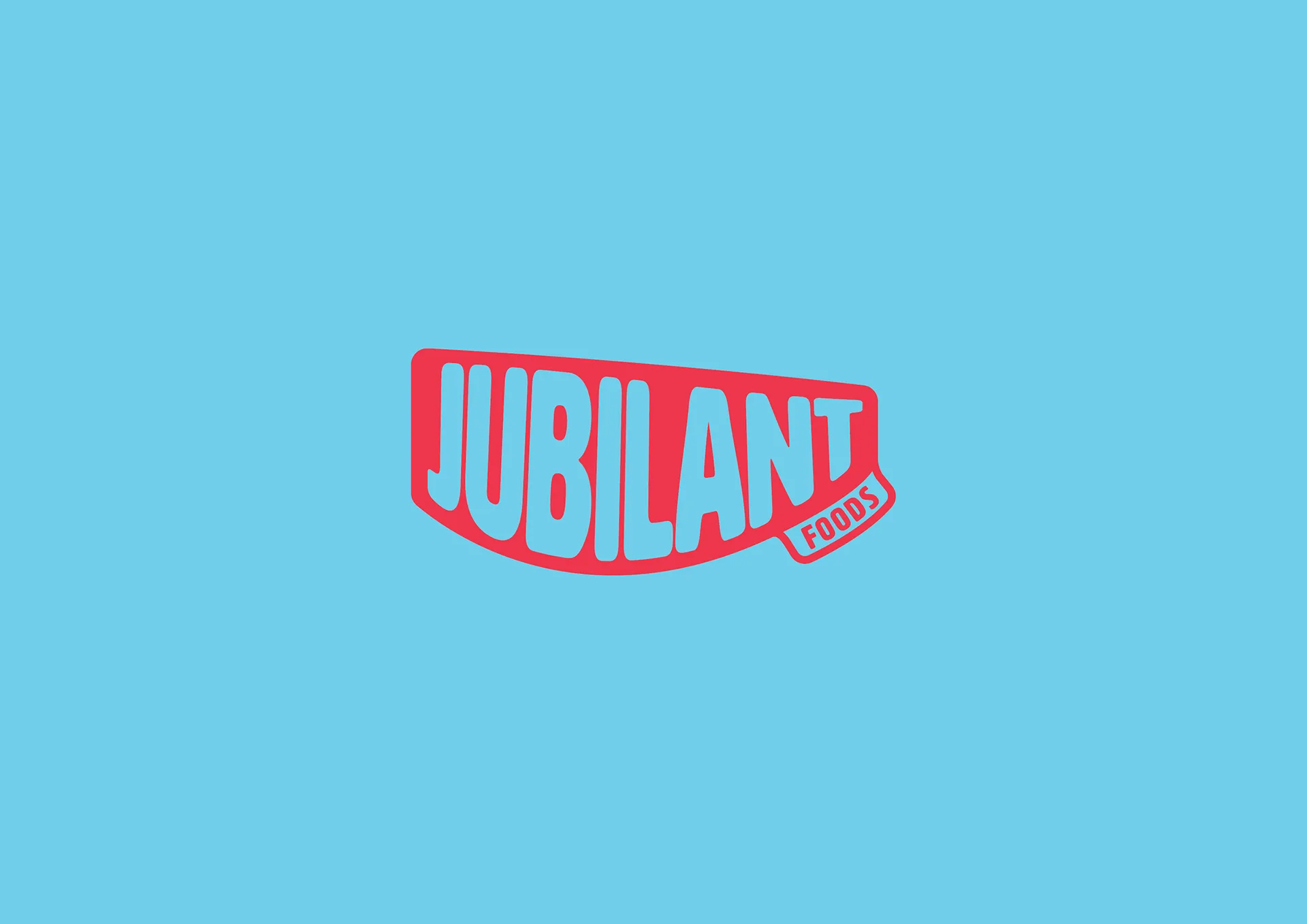 Jubilant Foods branding identity on blue