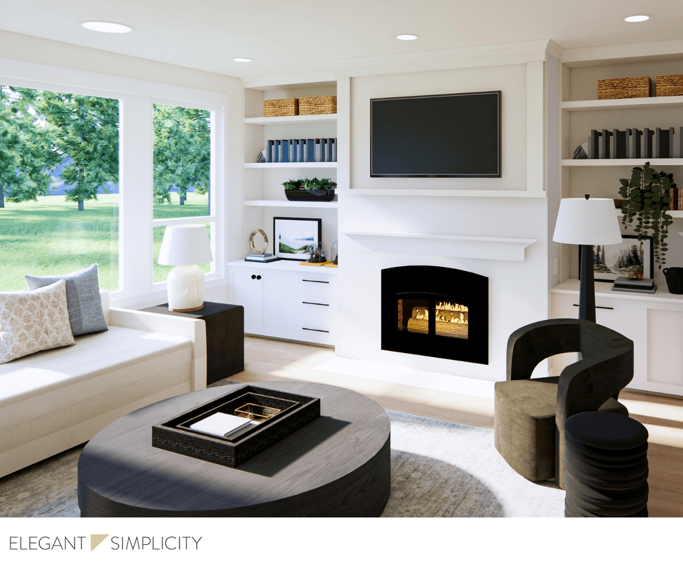 We’re so excited to share details from The Ravensdale House: Living Room — one of our favorite interior design + remodeling projects in Ravensdale, Washington. 