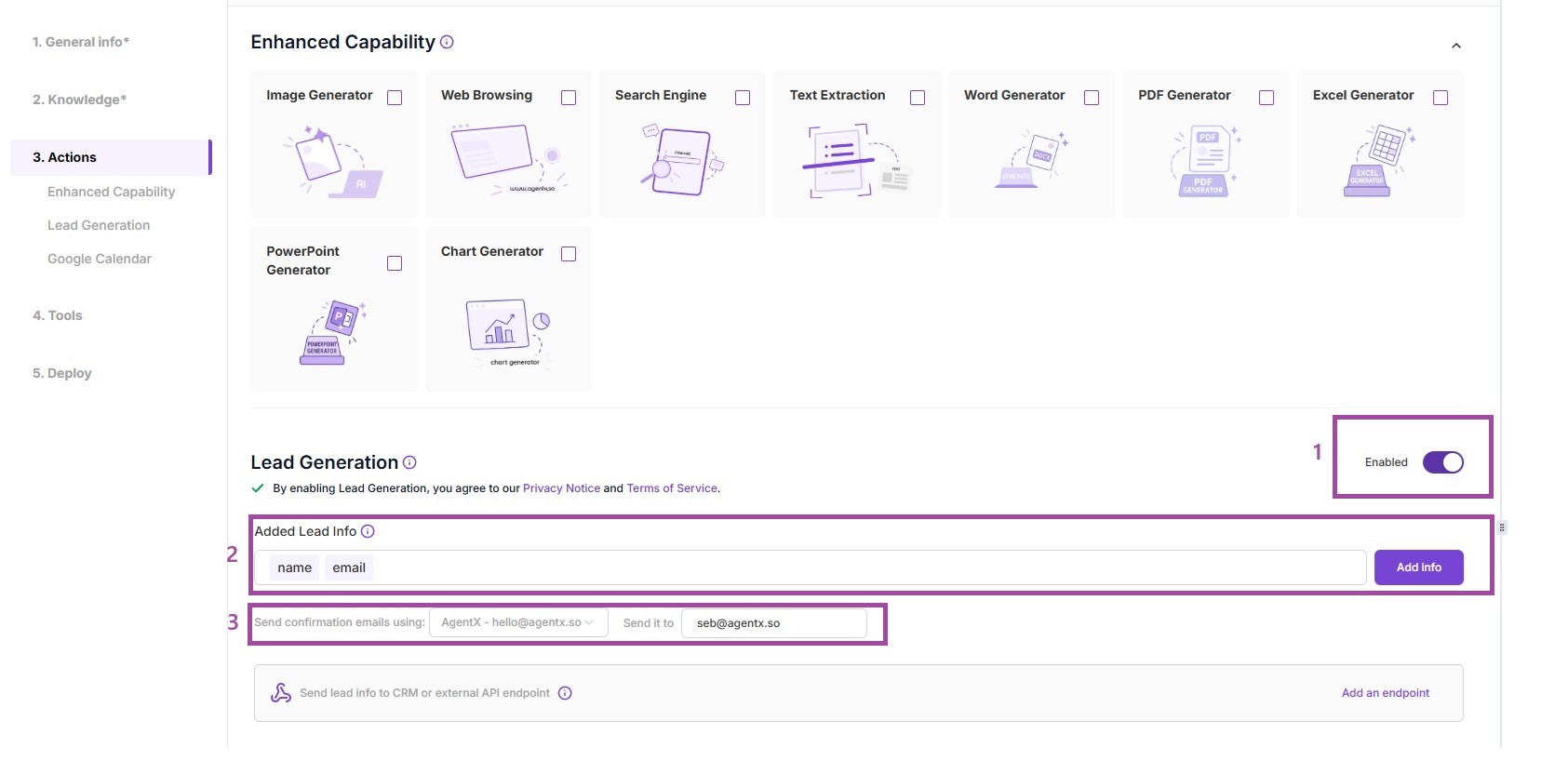 Lead generation tool