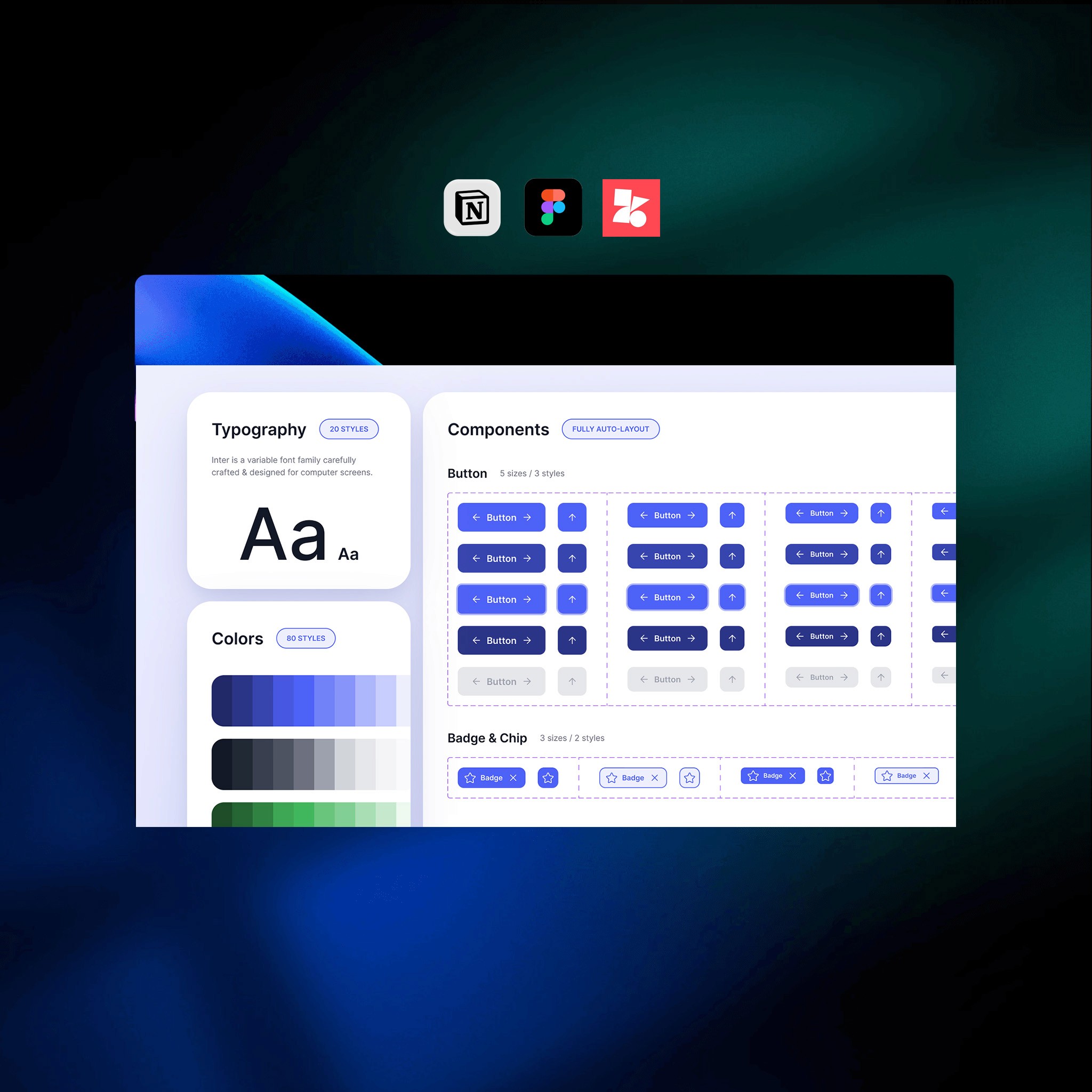 Dark Framer landing page promoting fast website building with examples.
