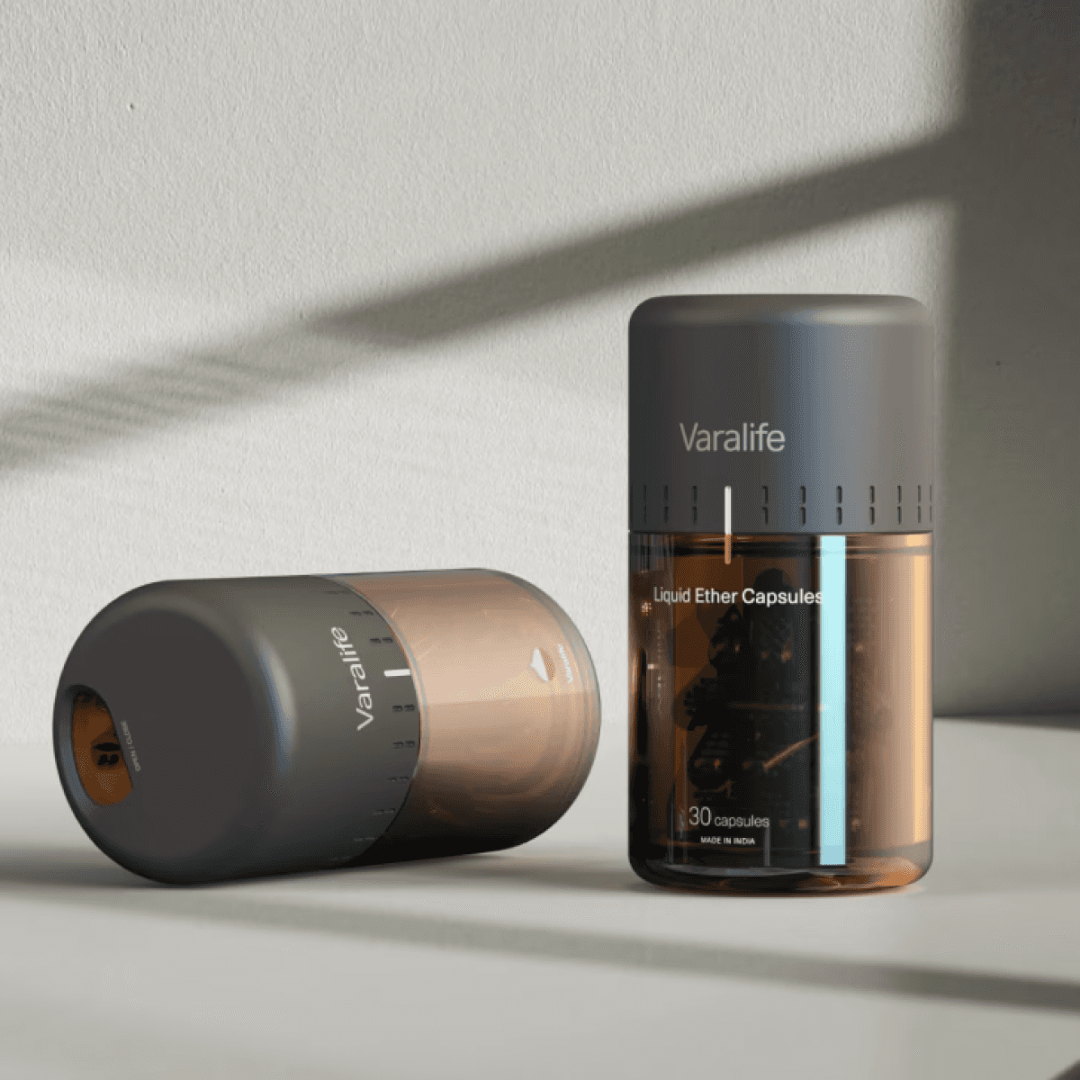 Pack design with dosage tubes and product box emphasizing premium clinical positioning