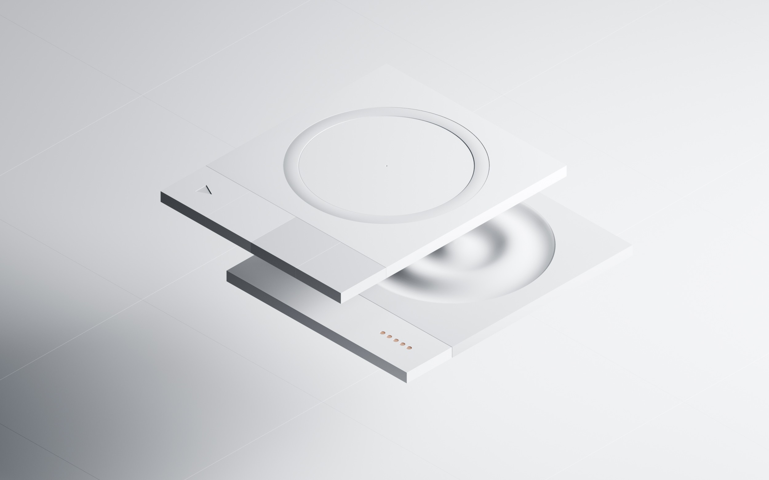 Data visualization through Piano.io’s platform, with dynamic 3D cubes representing the analytics and AI-driven decision-making process.