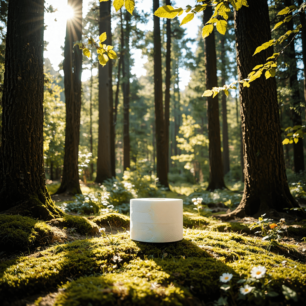 product photography of box of toilet paper