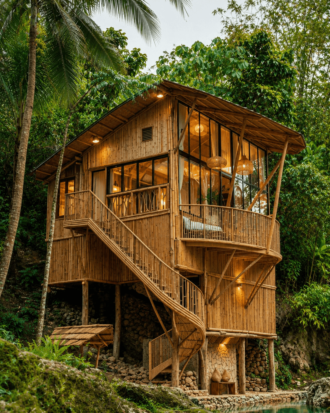 A tropical treehouse retreat