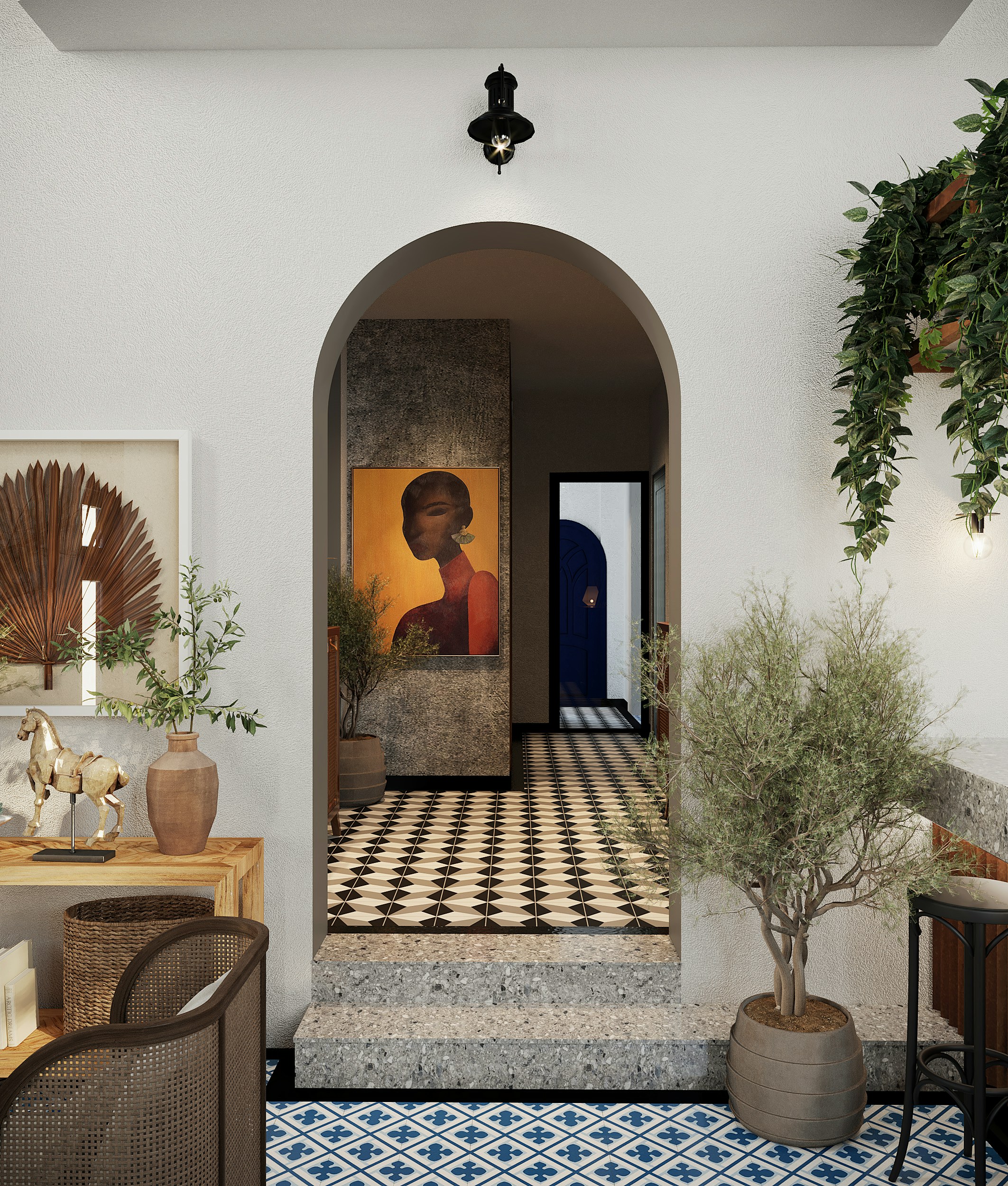 The hall at Aspro