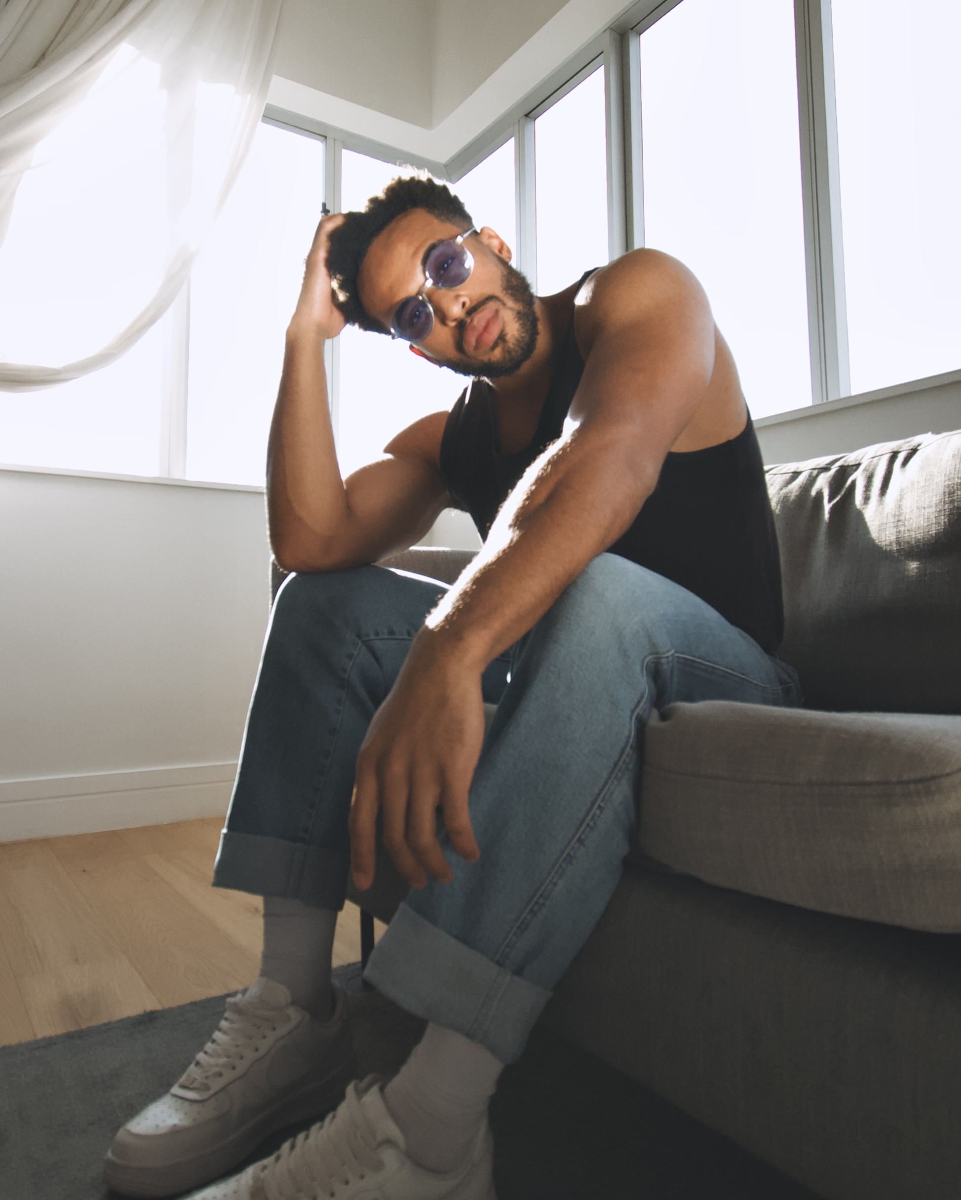 Women On Neon Background