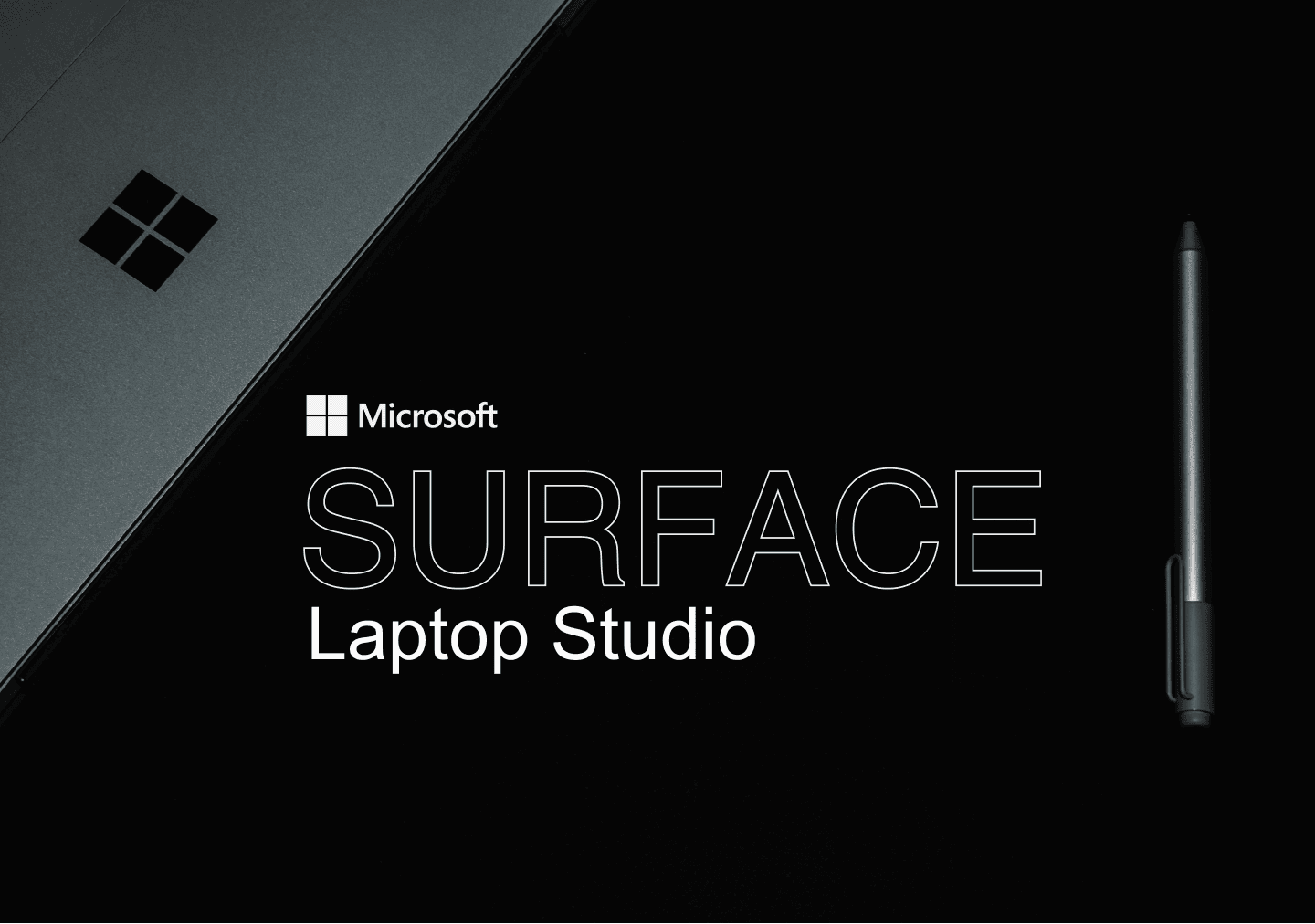 Logo presentation on a background with a laptop.