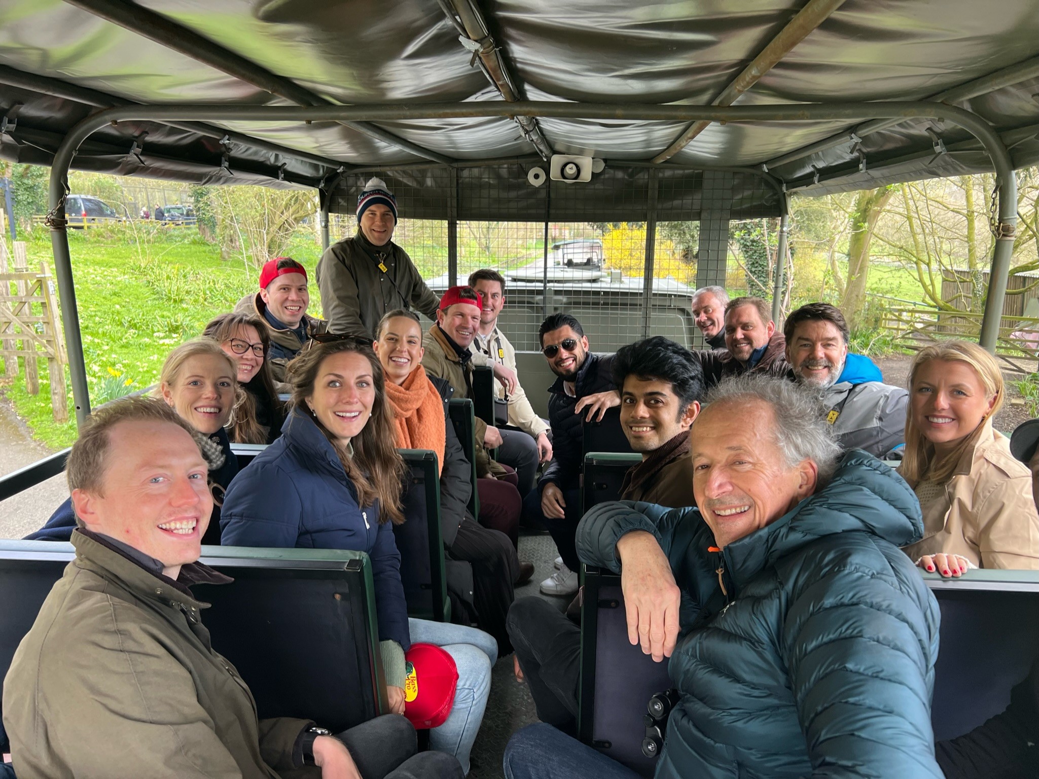 Snow-covered chalet venue for IQUW corporate ski event