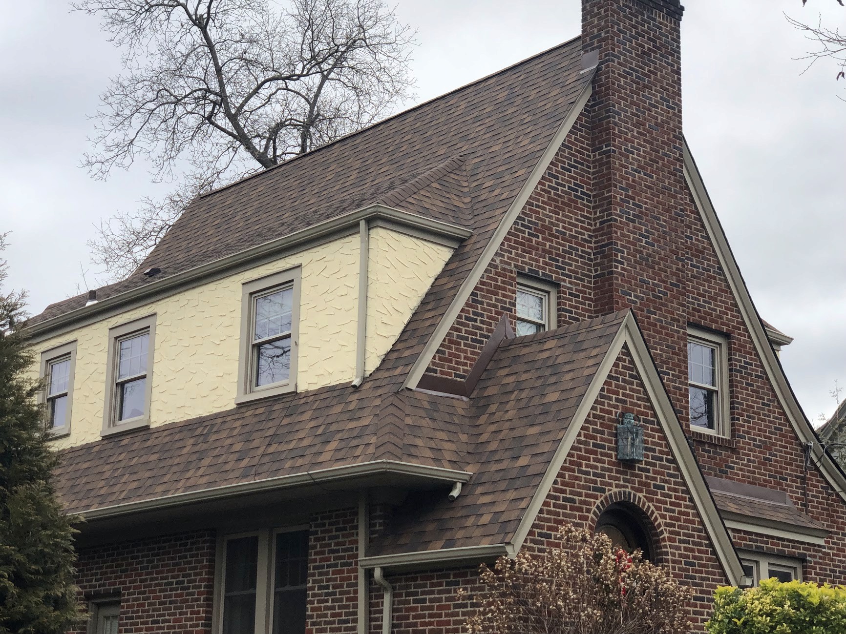 A home with a new roof installation in Garfield, NJ