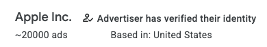 Apple running over 20000 ads on Google