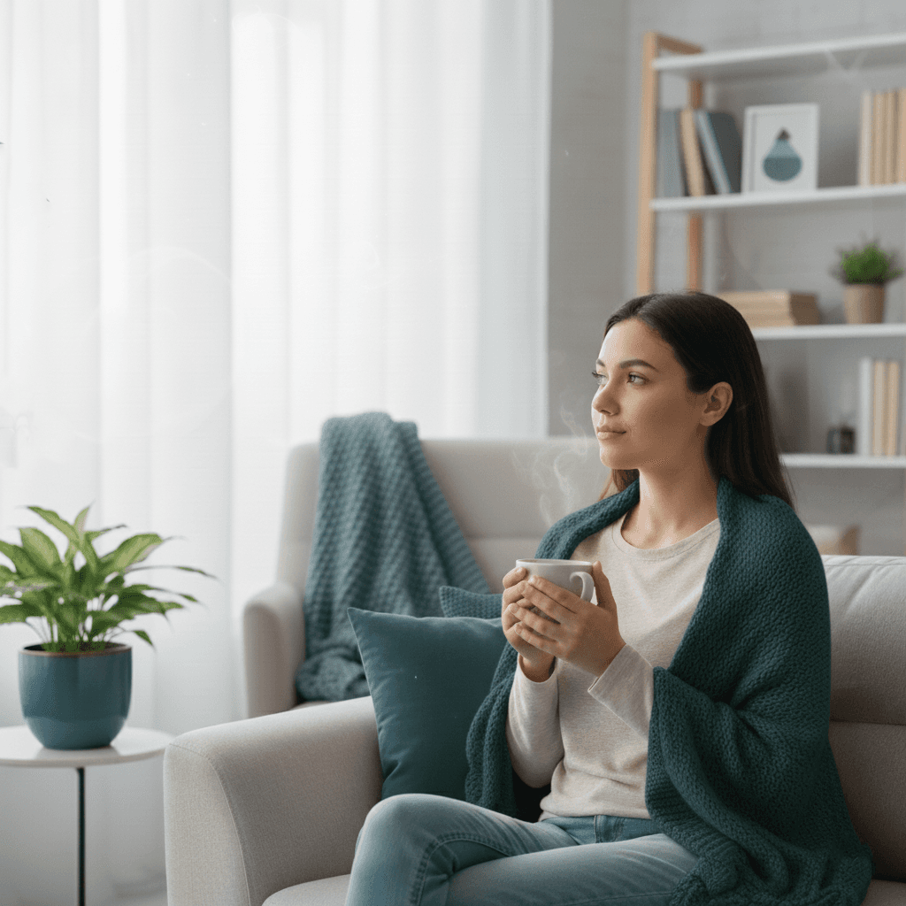 Calming mental wellness imagery representing MedSync’s holistic psychiatric services.