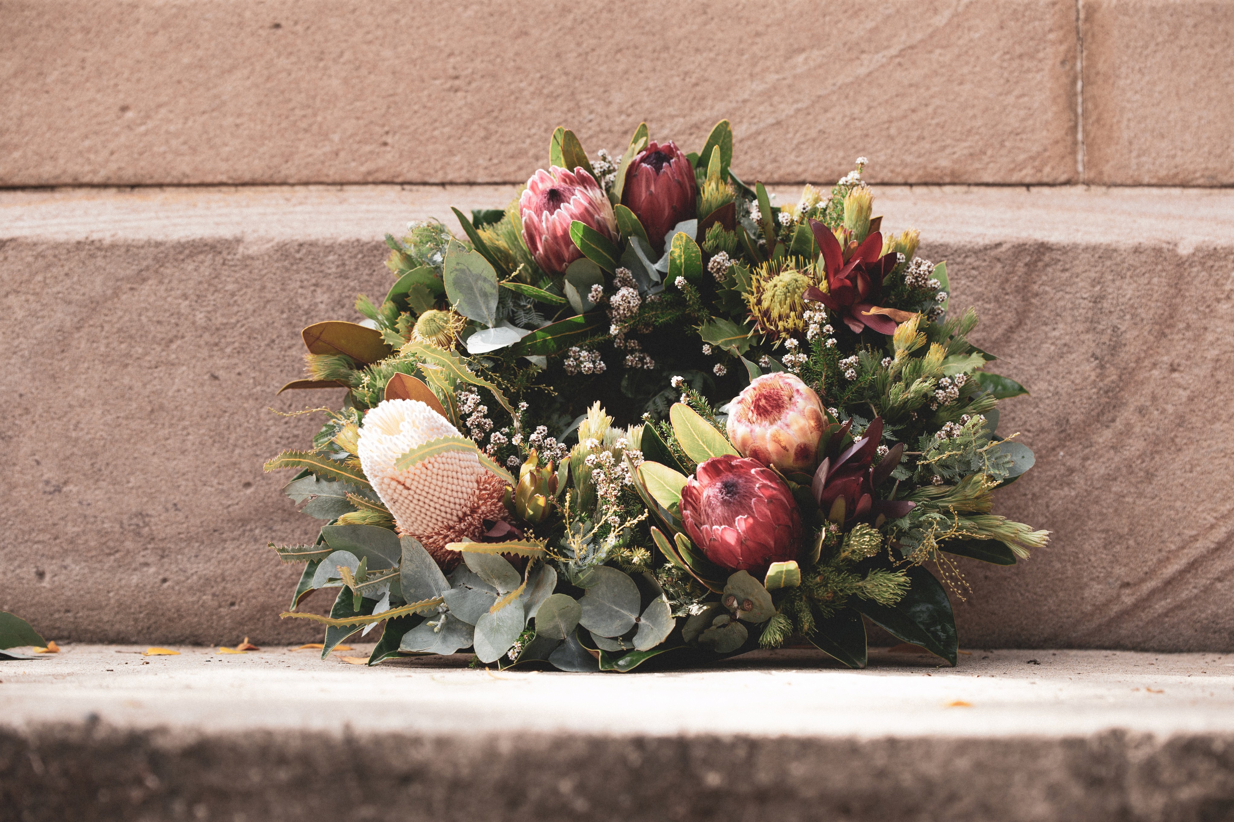 Introducing timist - flowers on the steps of a church