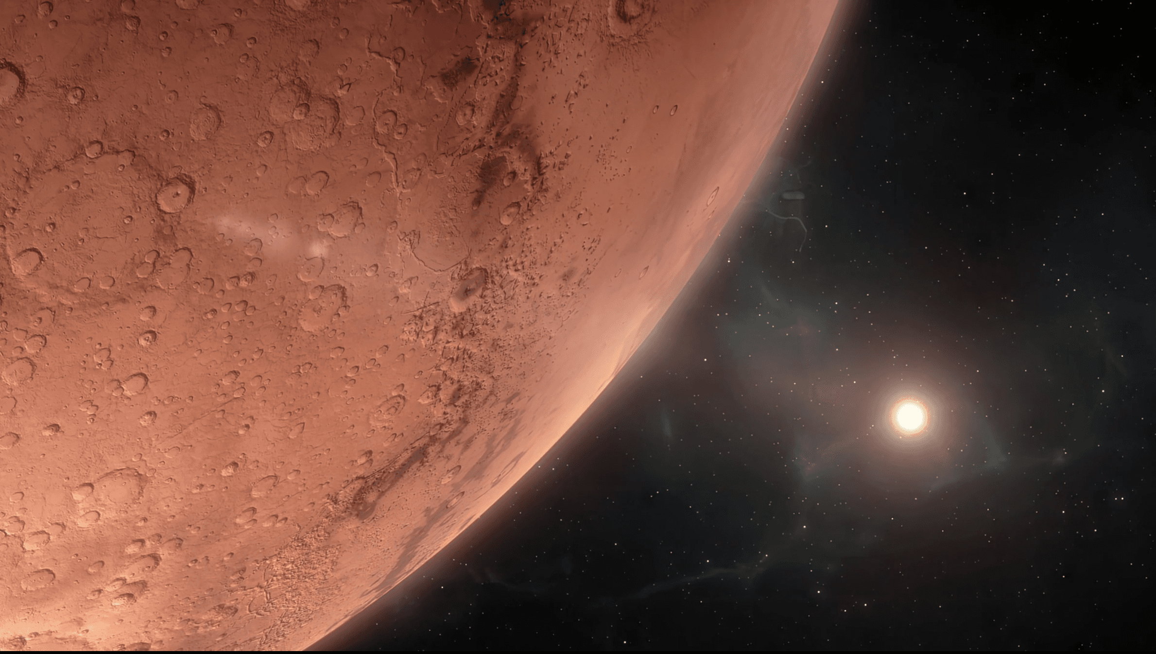 Close up of Mars