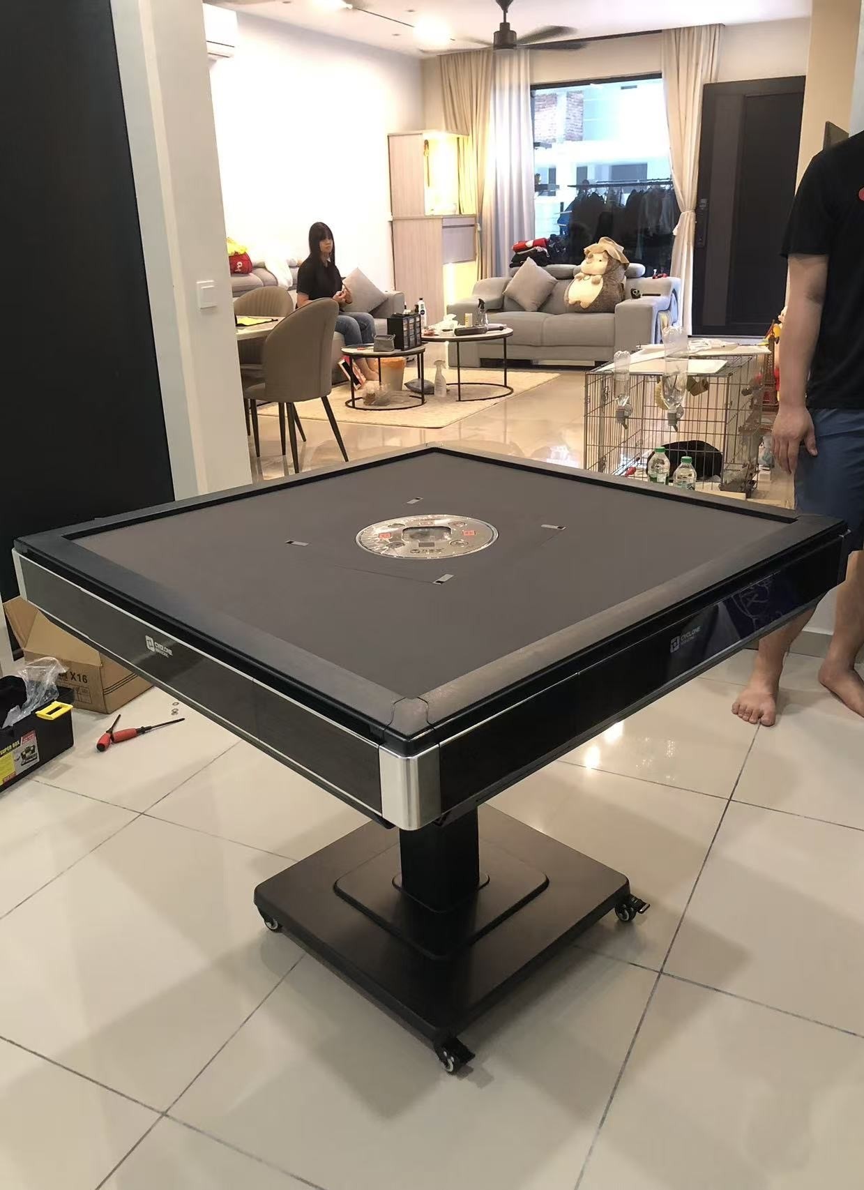 White sweatshirt on clothesline