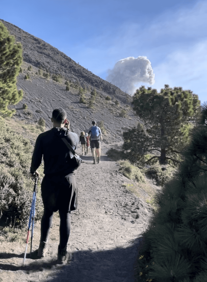 Doctor Ein hiking acatenago valcano in guatemala