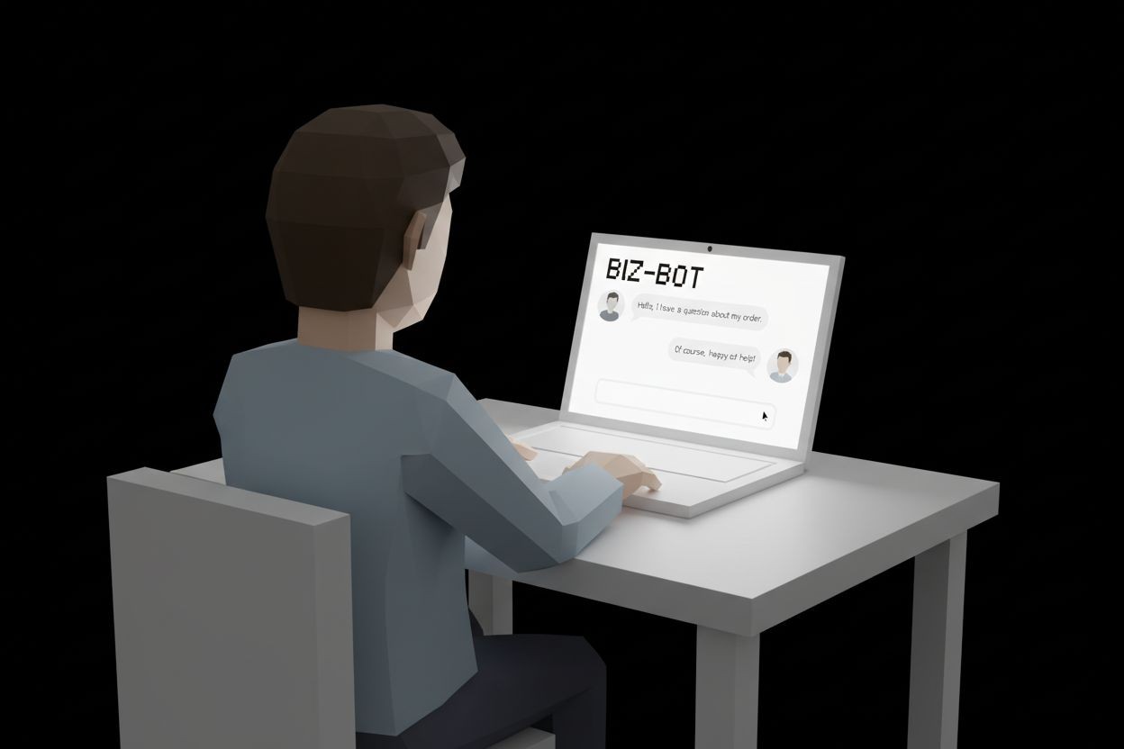 SME owner using chatbot