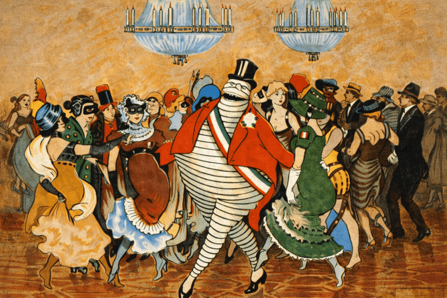 Historic storefronts line a charming small-town street.