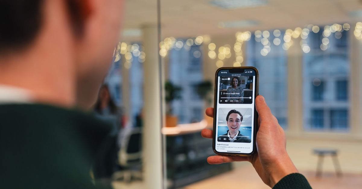 Asychronous interview on mobile