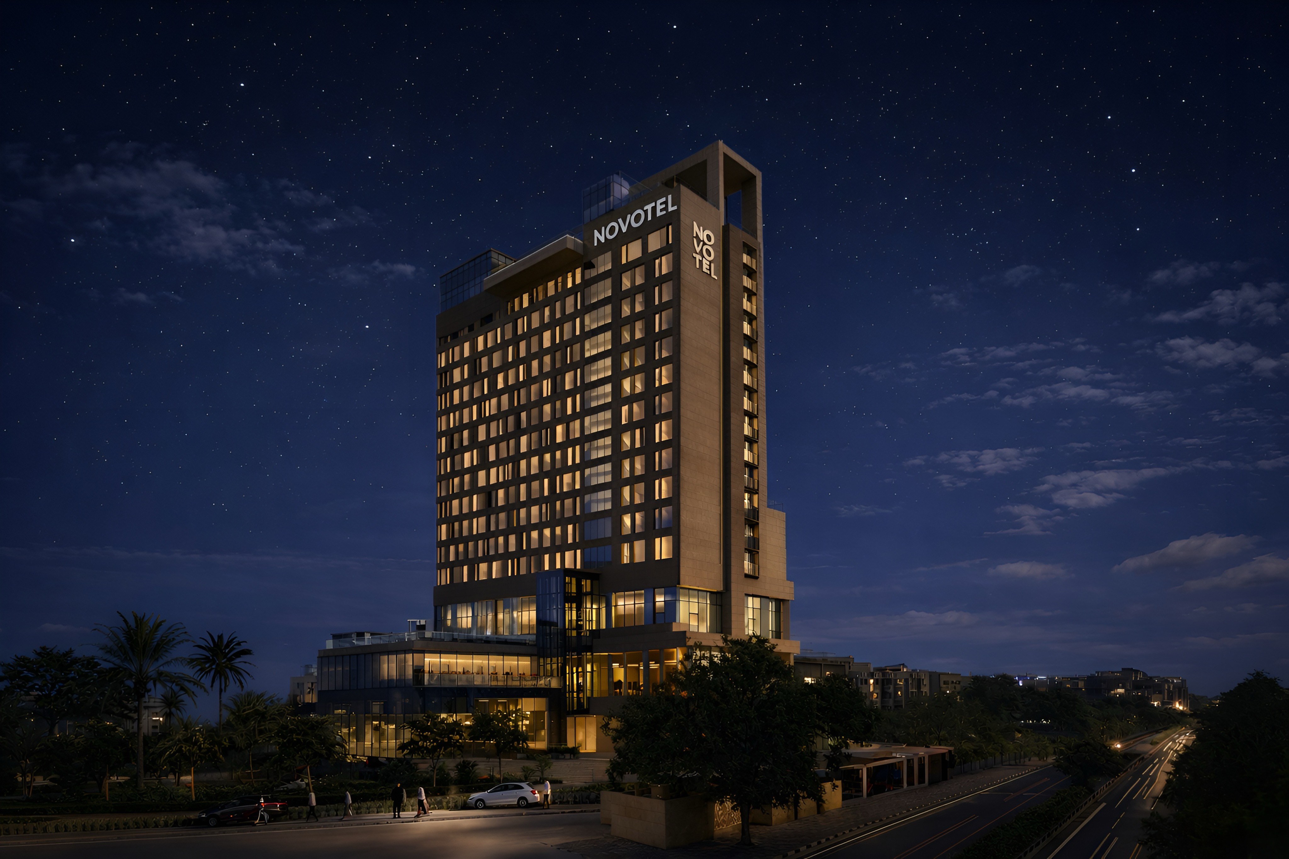 Modern landscaped garden showcasing professional outdoor design.