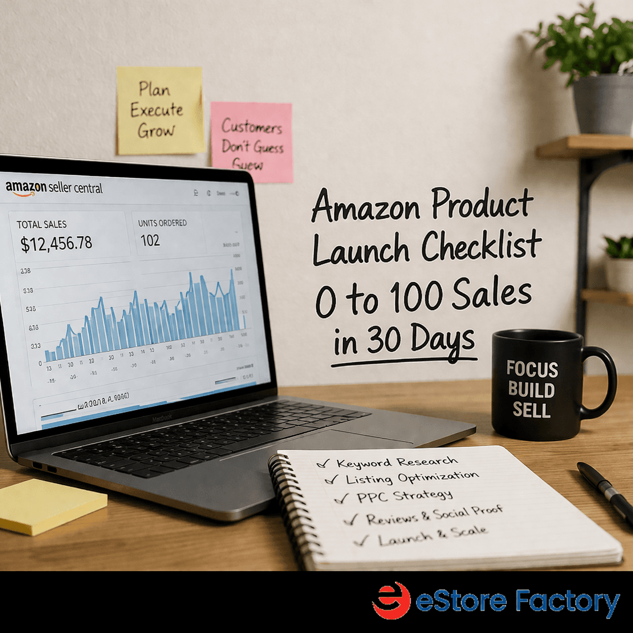Amazon product launch checklist 30 day sales strategy