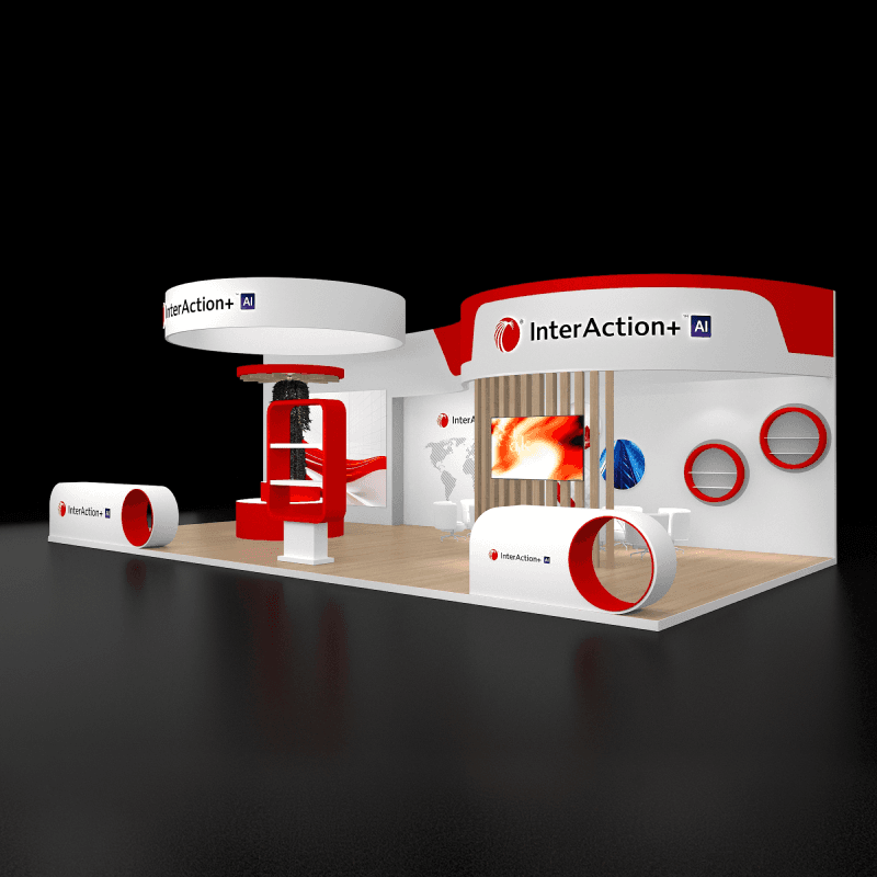 20x40 sustainability presentation booth for energy services and customer conversations