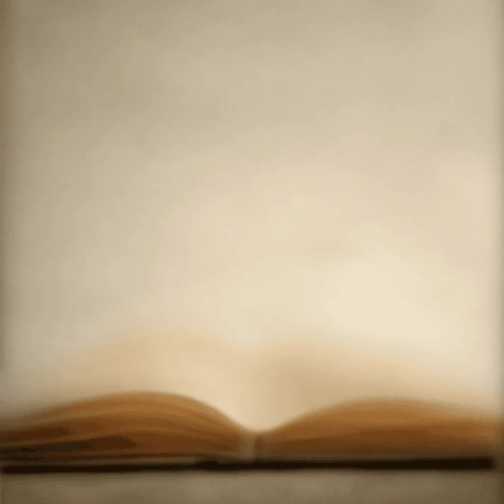 Livre ouvert posé à terre avec effet visuel flou