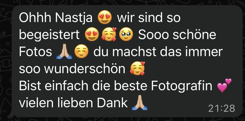 Echte Kundenmeinung Fotografin Bogen – Familie begeistert von schönen und natürlichen Fotos.