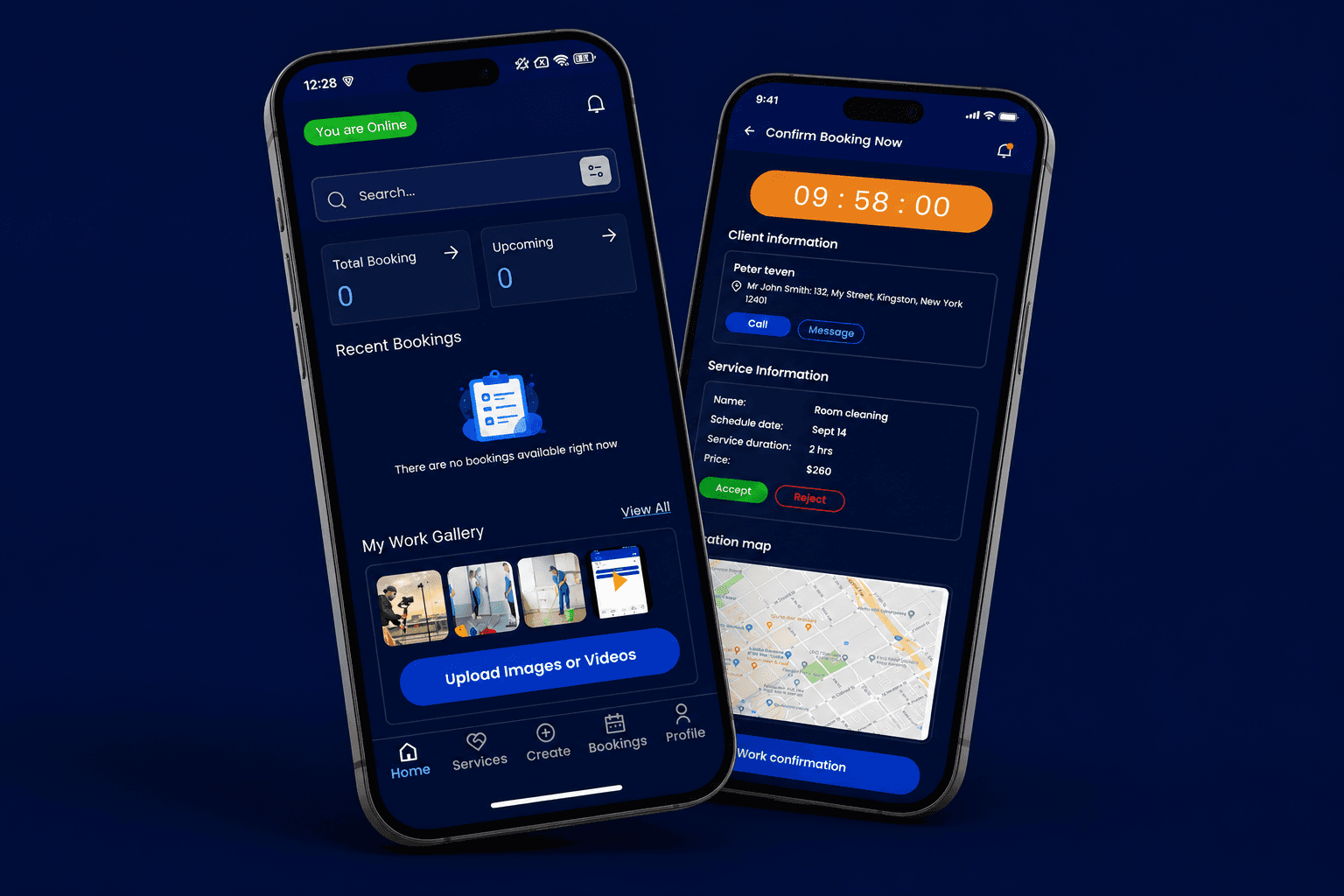 Servee24 on-demand services app