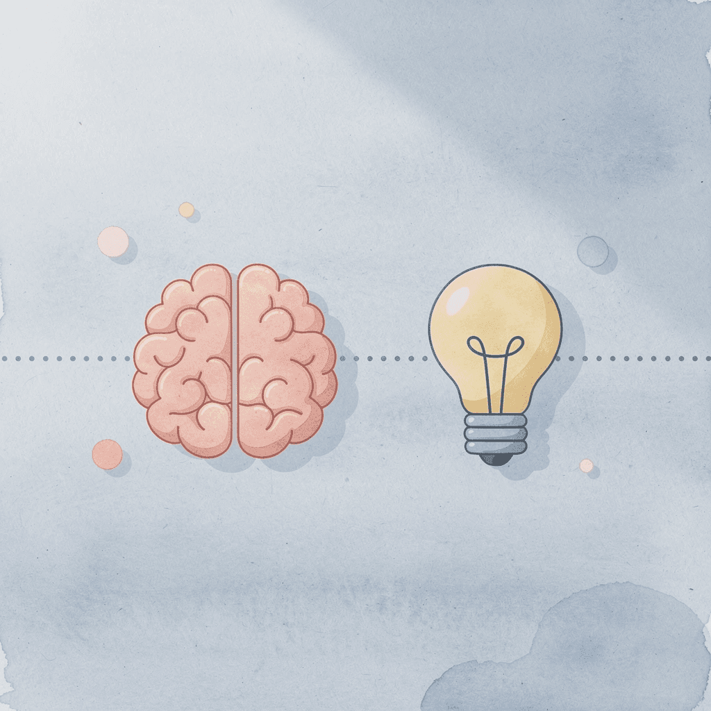  Book connected to the brain representing concepts becoming skills