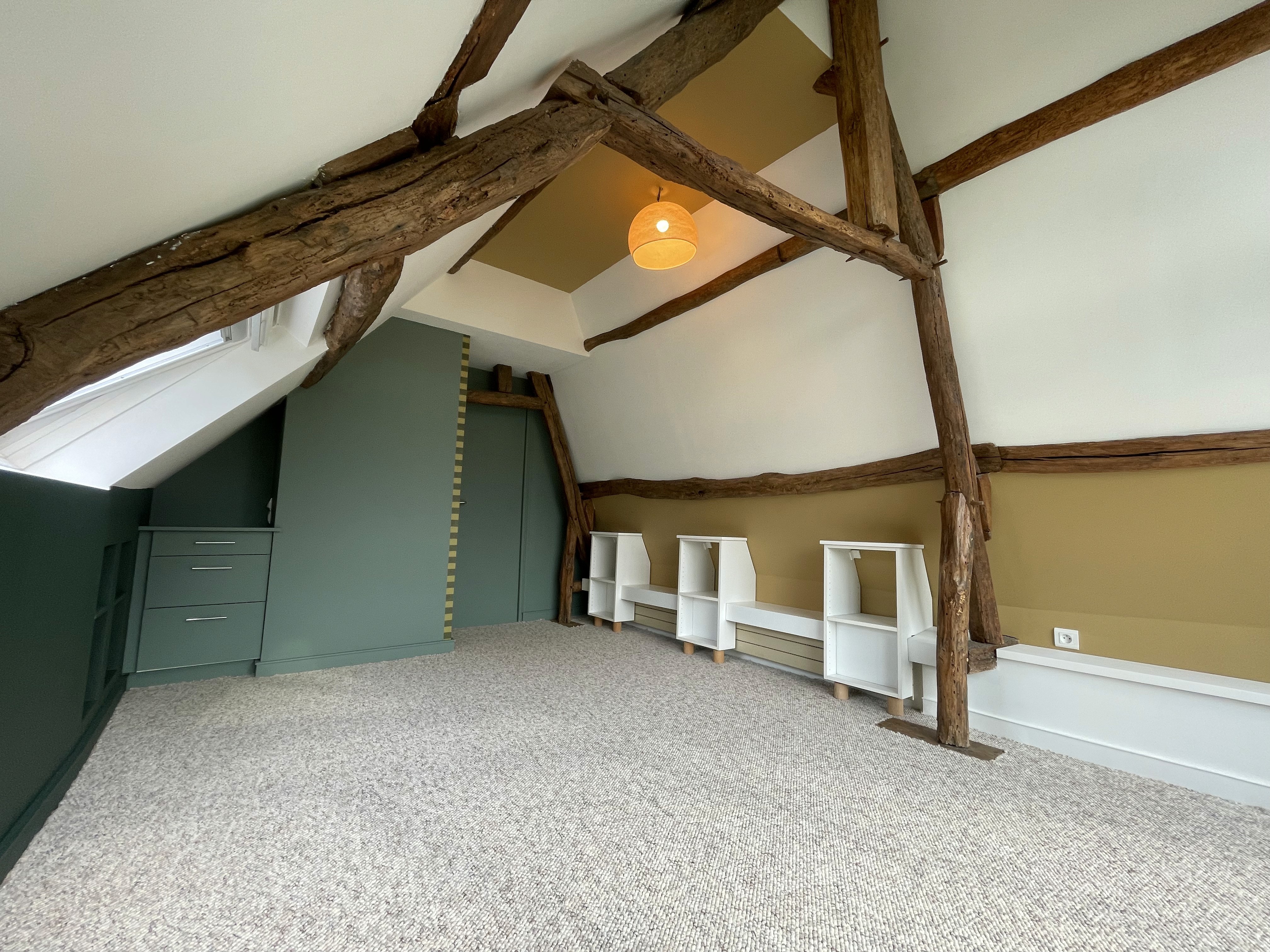 Photo de chantier, combles aménagés