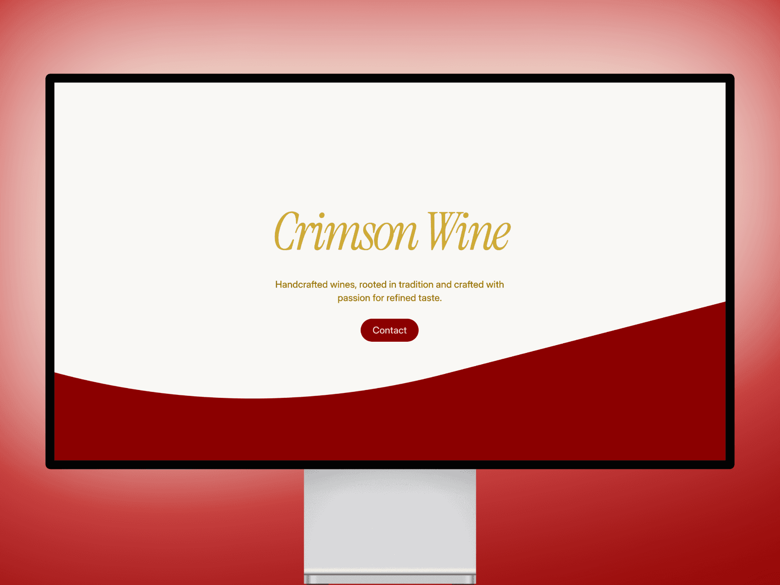 Framer Template Crimson Wine Mockup