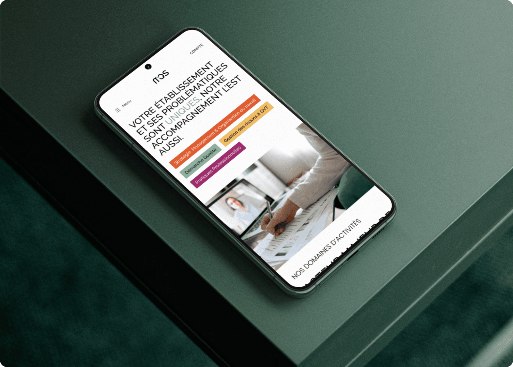 Refonte site web organisme de formation — UX/UI design responsive par Mélanie Depré, freelance