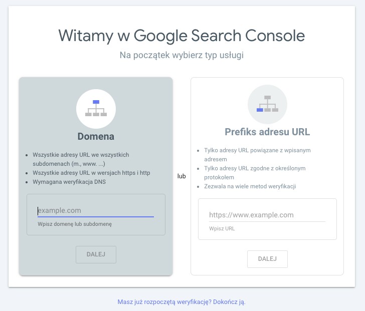 gsc dodawanie uslugi