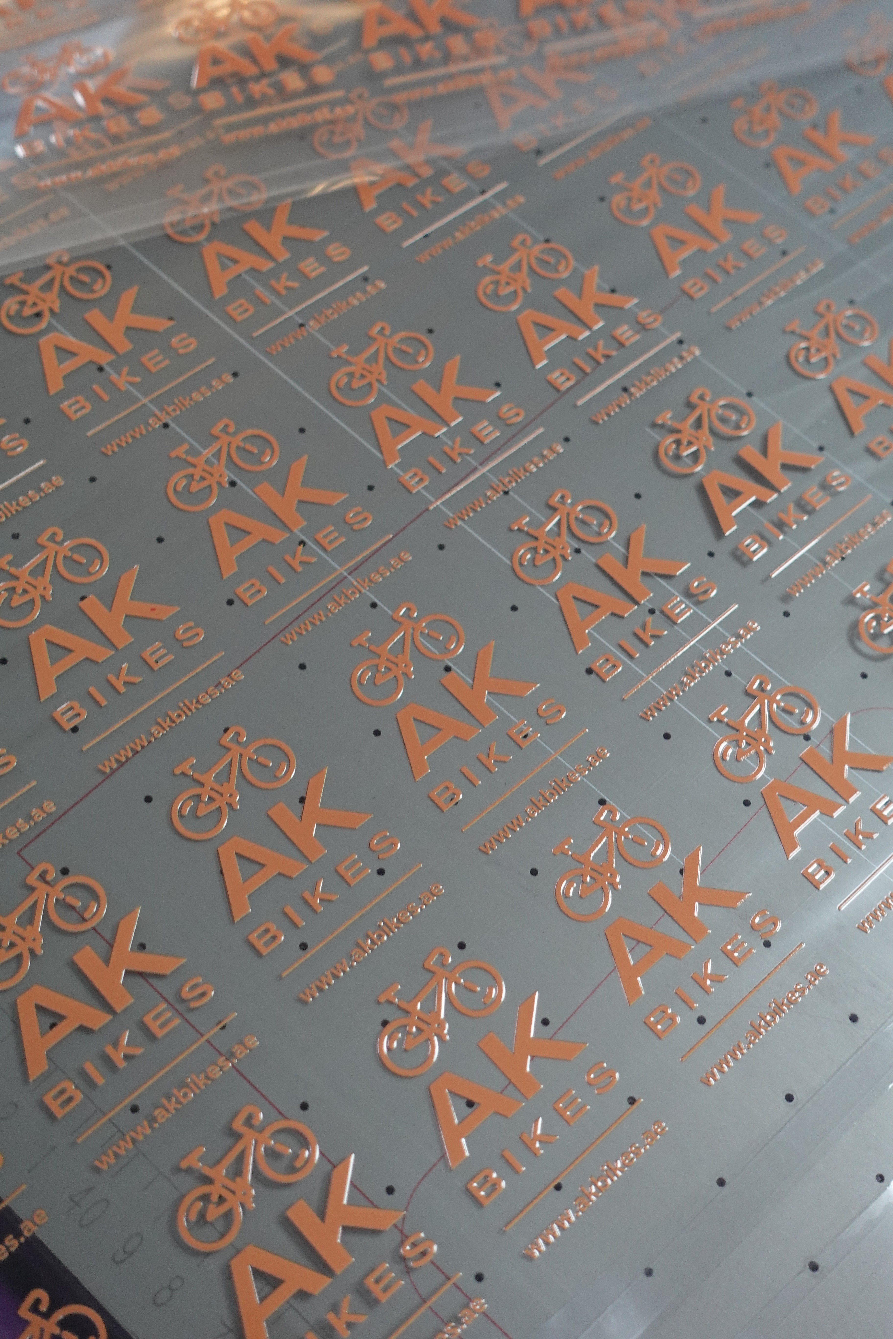 Branding on Mountaint bikes, road bikes & more using UV DTF Stickers