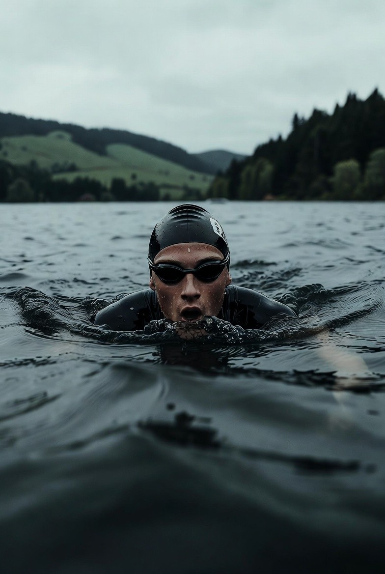 Male swimmer