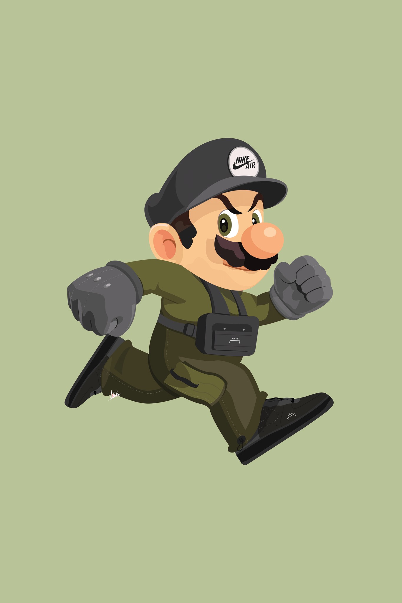 Off white inspired collage to show brownmint as a multidisciplinary design studio