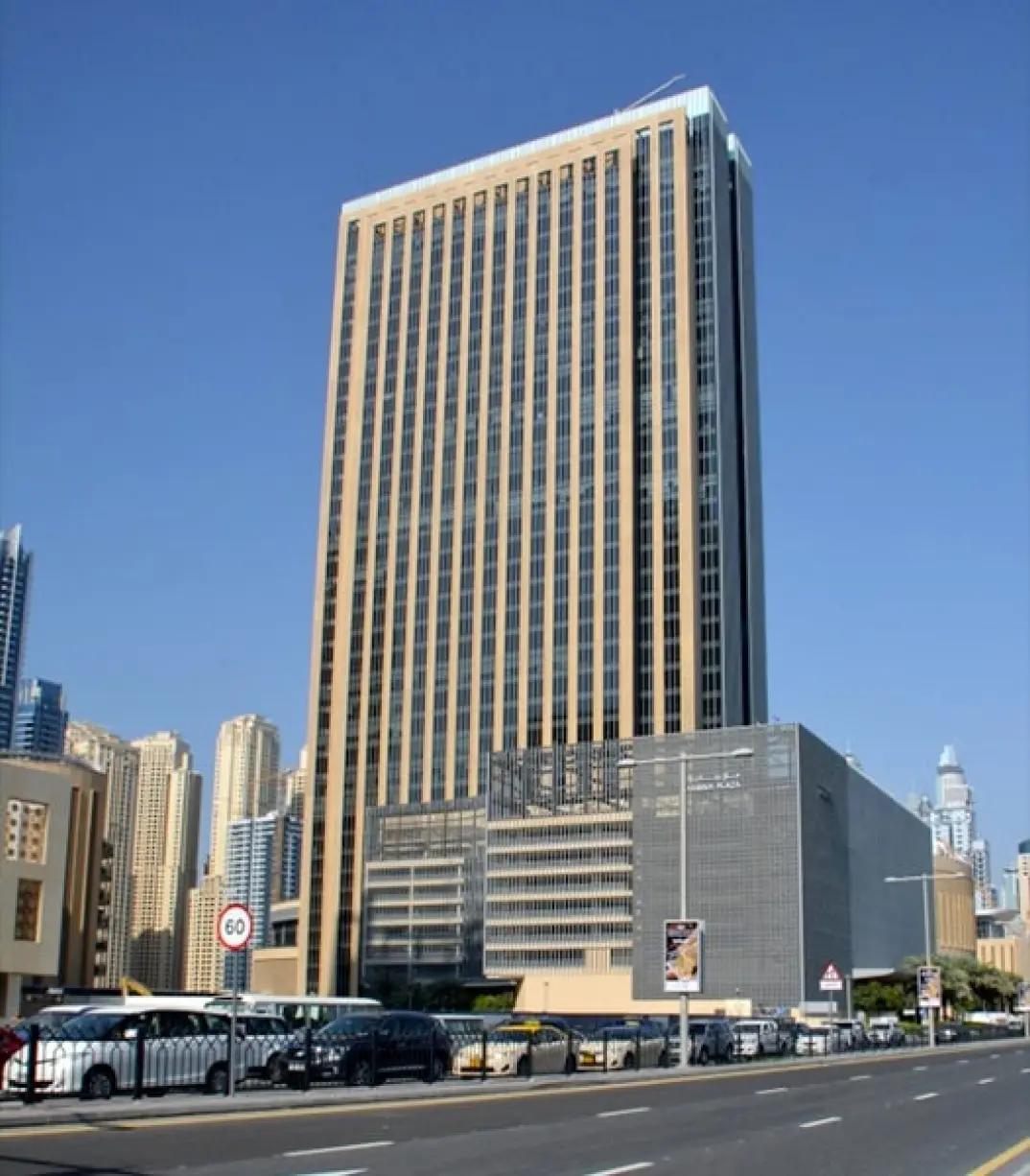 myOffice business centre reception at Dubai Marina Plaza