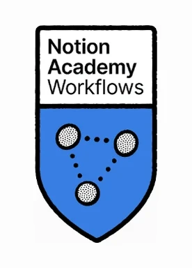Badge Notion Academy Workflows