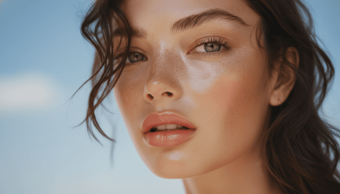 Close-up portrait of a woman’s skin used to illustrate AI skin analysis