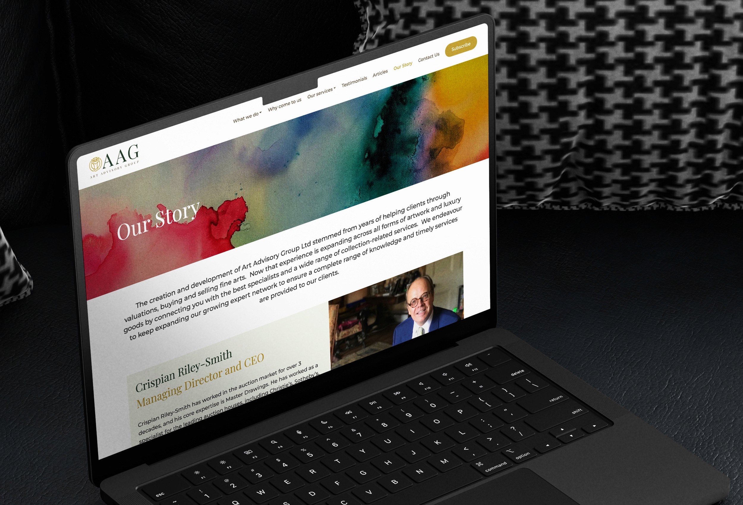 Art Advisory Group website design